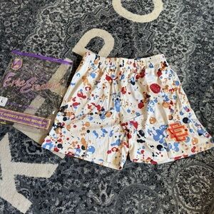 Eric Emanuel EE Basic White Splatter Short (L)